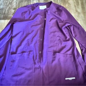 Purple scrub jacket